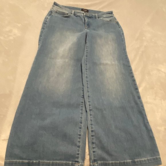 NYDJ Blue Wash Wide-Leg Jeans 2 NWOT Never Worn - Picture 6 of 7